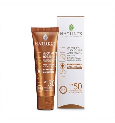 Nature's sun: Crema Gel viso solare anti-rughe SPF50 - 50 ml