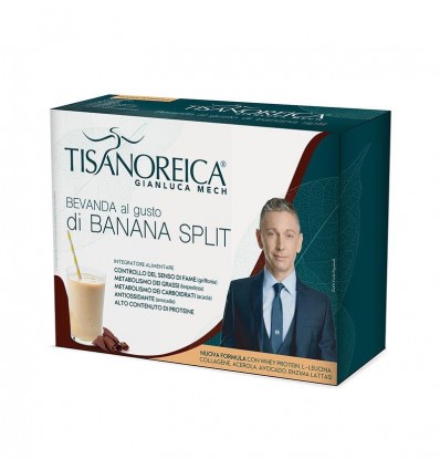 Tisanoreica - Bevanda Banana Split - 1 scatola da 4 buste