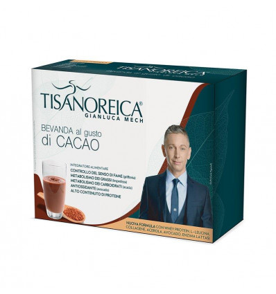 Tisanoreica - Bevanda al Cacao - 1 scatola da 4 buste