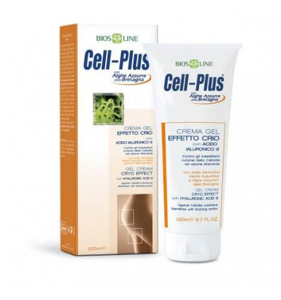 Cell-Plus - Crema Gel "Effetto Crio" 200 ml con acido ialuronico